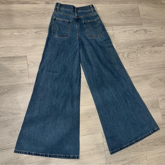 New Ronny  Kobo Womens 70’s Flare Jeans  Size 24 Indigo - Picture 10 of 10